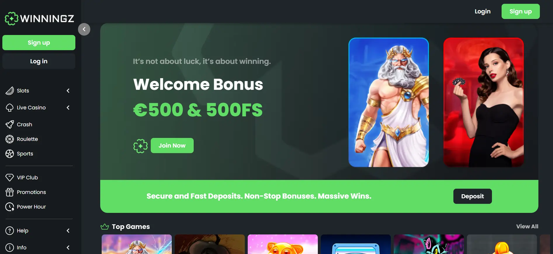 Winningz banner